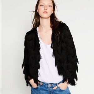 Zara fringed jacket